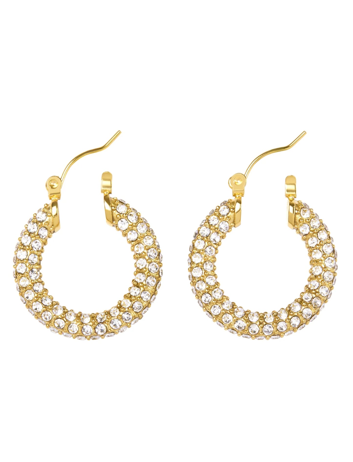 Holly Pavé Hoops