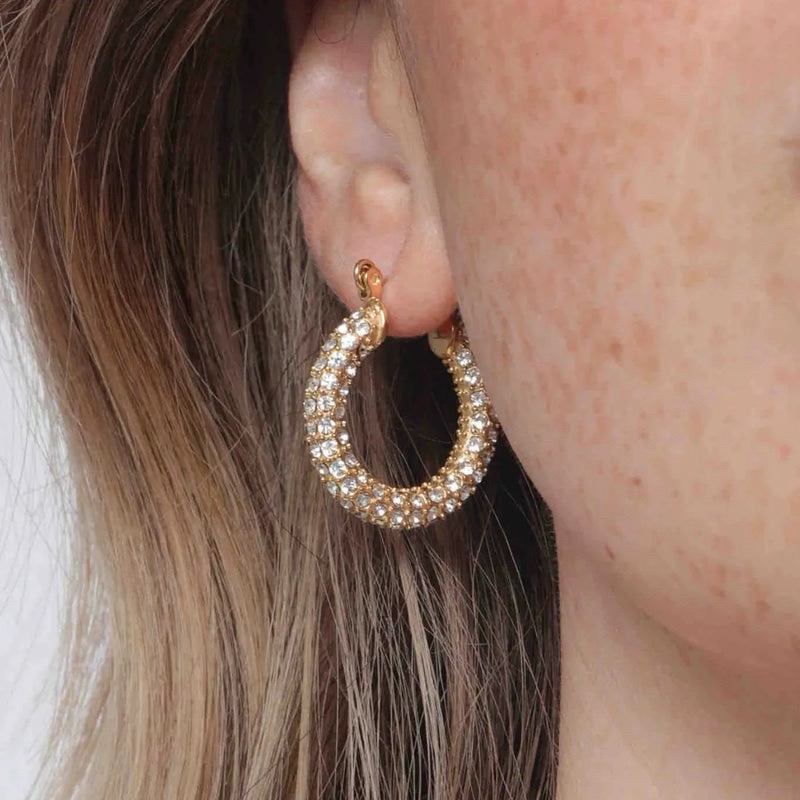 Holly Pavé Hoops