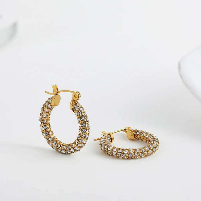 Holly Pavé Hoops