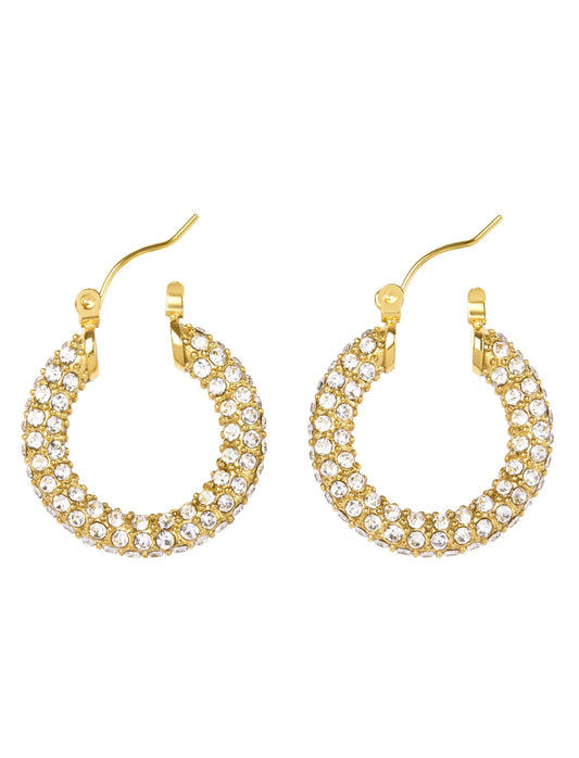 Holly Pavé Hoops